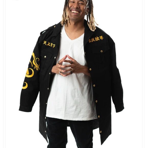 Anime Gear Guru TOKYO REVENGERS Embroidered Weatherproof Denim Jacket 5'8- 6'11 - Picture 1 of 8